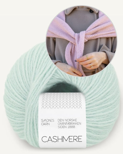 One More Row Tørklæde | super nem i Cashmere fra Sandnes Garn