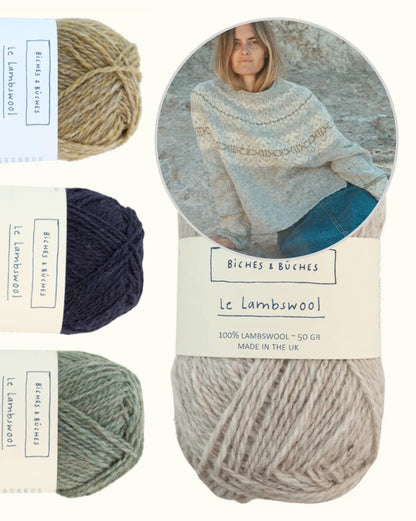 Norwegian Mountain Sweater | classic pattern in Le Lambswool by Biches & Bûches