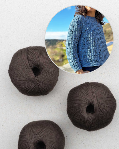 Oskia Sweater | silky textured pattern
