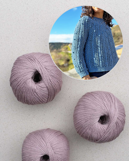 Oskia Sweater | silky textured pattern