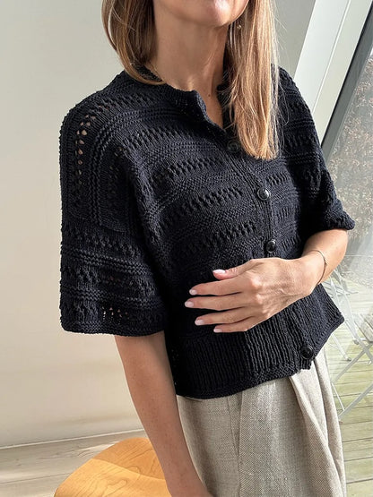 Cardigan Lacey Loop | délicat motif en Pure Silk de Knitting for Olive