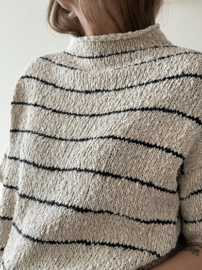 Sea Loop Tee | lässige Streifen aus Cottonwaves von Gepard Garn