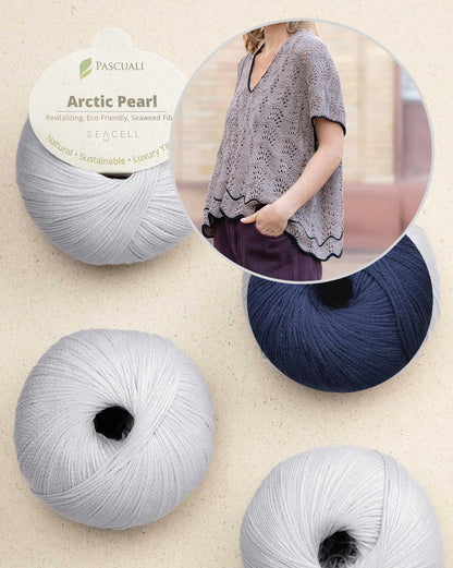 Oyster Shirt | feines Wellenmuster aus Arctic Pearl von Pascuali