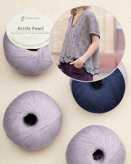 Oyster Shirt | feines Wellenmuster aus Arctic Pearl von Pascuali