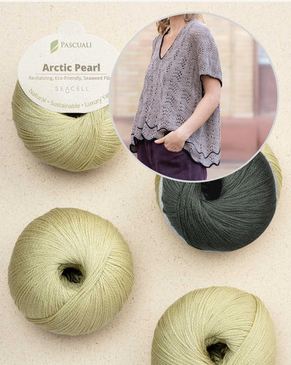 Oyster Shirt | feines Wellenmuster aus Arctic Pearl von Pascuali