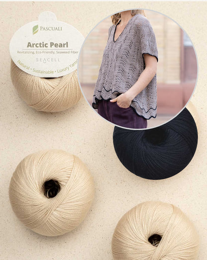 Oyster Shirt | feines Wellenmuster aus Arctic Pearl von Pascuali