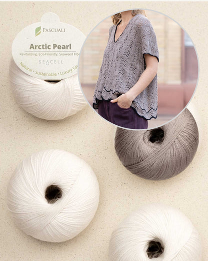 Oyster Shirt | feines Wellenmuster aus Arctic Pearl von Pascuali
