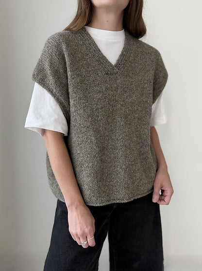 Moon Set Slipover | afslappet basisvest i Le Lambswool fra Biches & Bûches