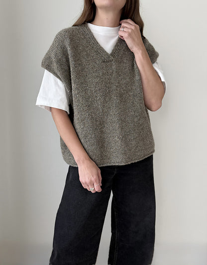 Moon Set Slipover | afslappet basisvest i Le Lambswool fra Biches & Bûches