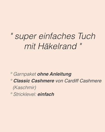 Écharpe Phoebe | super facile en Classic Cashmere de Cardiff Cashmere