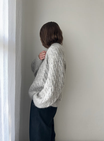 Shoreline Sweater | delicate pattern from Fjallalopi and Tynn Silk Mohair