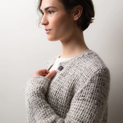 Paris Loop Cardigan | elegant jacket made from Alpaca Fino and Alpaca Lace by Pascuali