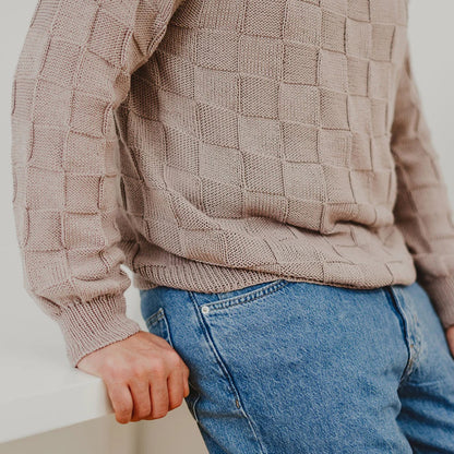 Camilo Pullover | fint skakternet mønster i Cumbria fra Pascuali