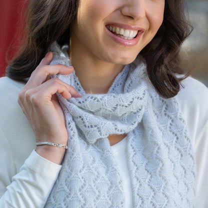 Snowscape'i sall | õrn muster Pascuali Cashmere Lace'ist