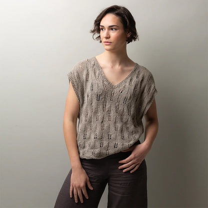 Aspen Leaf Shirt | luftiges Blattmuster aus Nepal von Pascuali