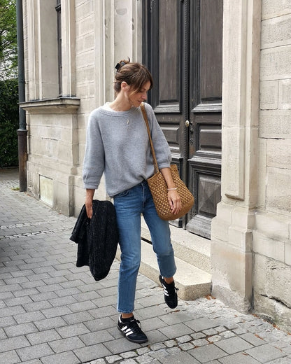 Freestyle Sweater | Basic sweater with Cheeky Merino Joy from Rosy Green Wool 