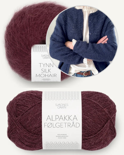 Peacock Cardigan | Romantic pattern from Alpakka Folgetrad and Tynn Silk Mohair