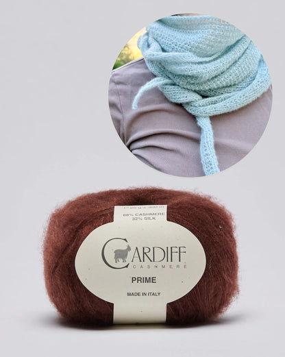 Pearl Whisper-tørklæde | ekstremt blødt af Prime fra Cardiff Cashmere