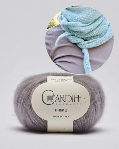 Pearl Whisper-tørklæde | ekstremt blødt af Prime fra Cardiff Cashmere