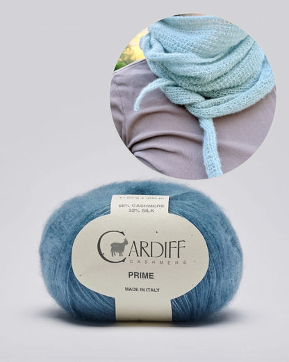 Pearl Whisper-tørklæde | ekstremt blødt af Prime fra Cardiff Cashmere