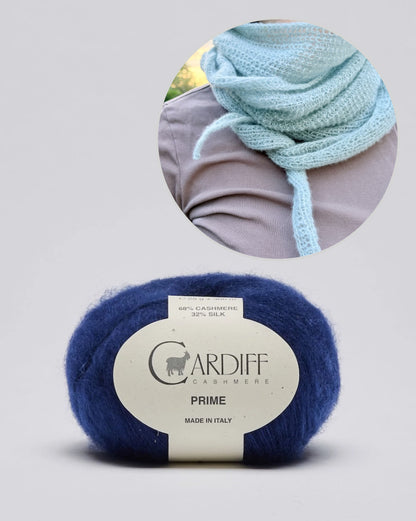 Pearl Whisper-tørklæde | ekstremt blødt af Prime fra Cardiff Cashmere