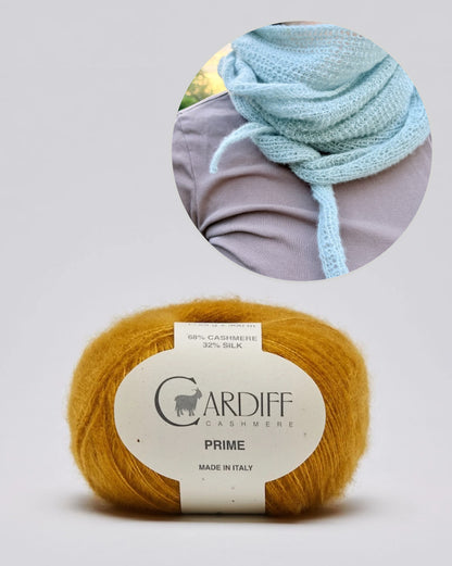 Pearl Whisper-tørklæde | ekstremt blødt af Prime fra Cardiff Cashmere
