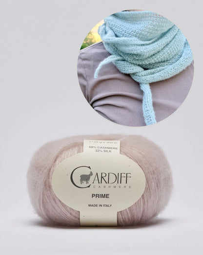 Pearl Whisper-tørklæde | ekstremt blødt af Prime fra Cardiff Cashmere