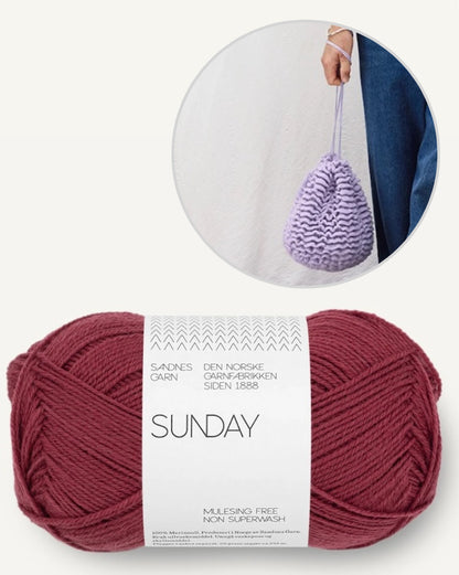 Petal Bucket Bag | easy to crochet with Sunday by Sandnes Garn