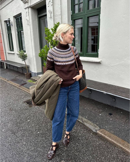 Celeste Sweater | simple Norwegian with Peer Gynt from Sandnes Garn 