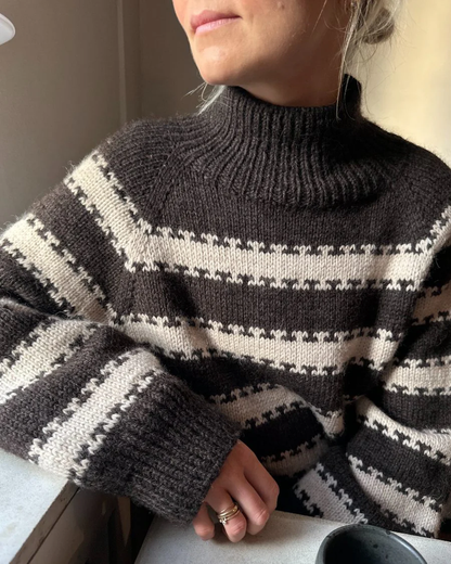 PetiteKnit Key Sweater mit Peer Gynt und Alpakka Folgetrad von Sandnes Garn 2