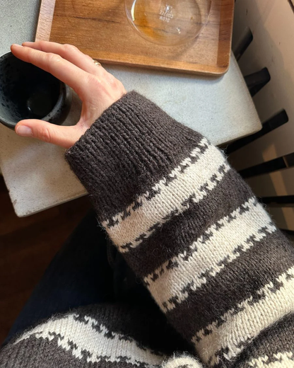 PetiteKnit Key Sweater mit Peer Gynt und Alpakka Folgetrad von Sandnes Garn 4
