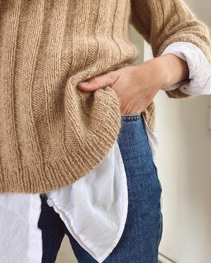 Vertical Stripes Sweater | long and soft made from Sunday and Tynn Silk Mohair by Sandnes Garn
