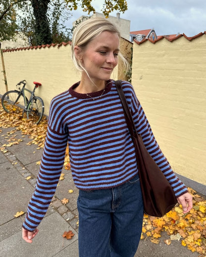 Olga Blouse - Sandnes Editie | luxueuze strepen van kasjmier van Sandnes Garn