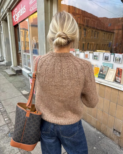 Sunday Sweater | blød og hyggelig trøje med Kos og Tynn Silk Mohair fra Sandnes Garn