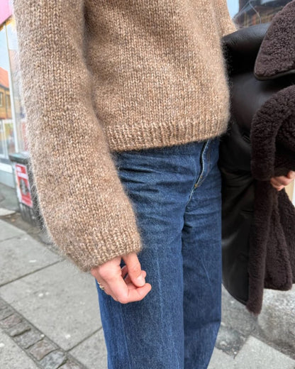 Sunday Sweater | blød og hyggelig trøje med Kos og Tynn Silk Mohair fra Sandnes Garn