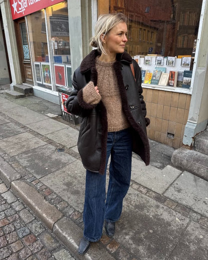 Sunday Sweater | blød og hyggelig trøje med Kos og Tynn Silk Mohair fra Sandnes Garn