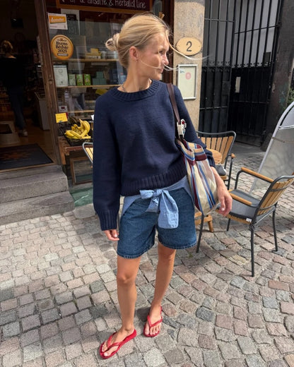 Maglione Vega | maglione classico in Double Sunday di Sandnes Garn