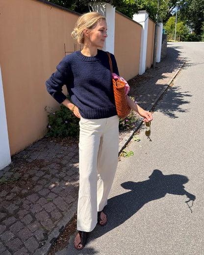 Maglione Vega | maglione classico in Double Sunday di Sandnes Garn