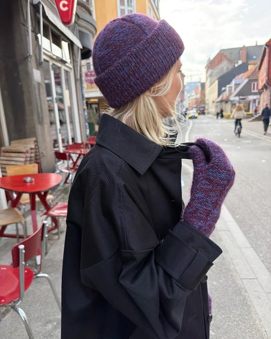 Set Yoko | bellissimo cappello con muffole abbinate in lana di alpaca e filato di alpaca Folgetrad di Sandnes Garn