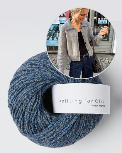 Petra Jacket | elegant warm jacket made from Heavy Merino by Knitting for Olive