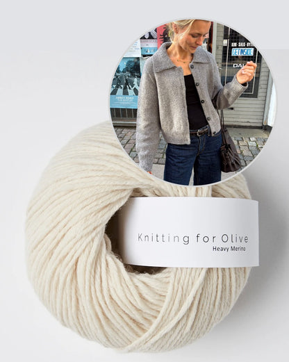Petra Jacket | elegant warm jacket made from Heavy Merino by Knitting for Olive