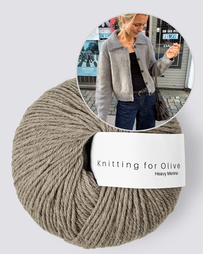 Petra Jacket | elegant warm jacket made from Heavy Merino by Knitting for Olive
