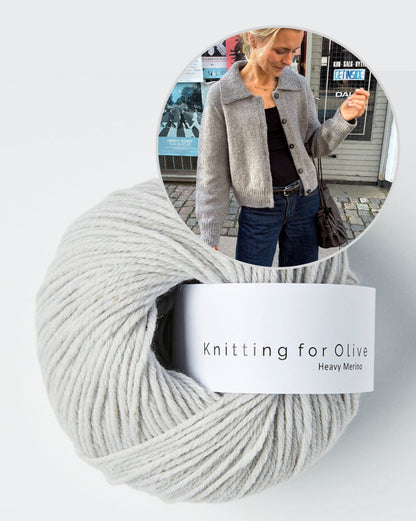 Petra Jacket | elegant warm jacket made from Heavy Merino by Knitting for Olive