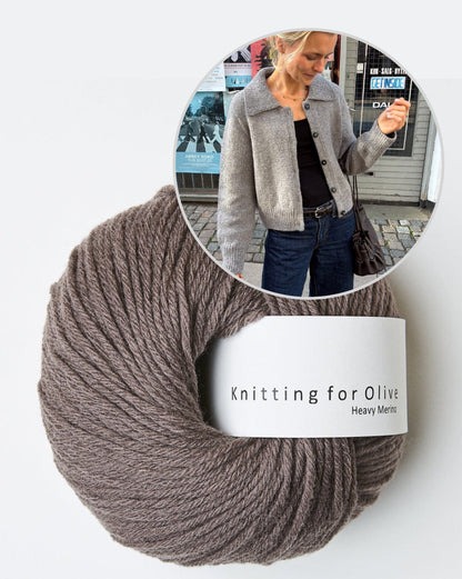 Petra Jacket | elegant warm jacket made from Heavy Merino by Knitting for Olive