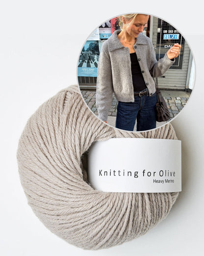 Petra Jacket | elegant warm jacket made from Heavy Merino by Knitting for Olive