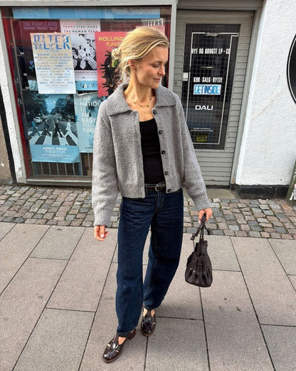 Petra Jacket | elegant warm jacket made from Heavy Merino by Knitting for Olive