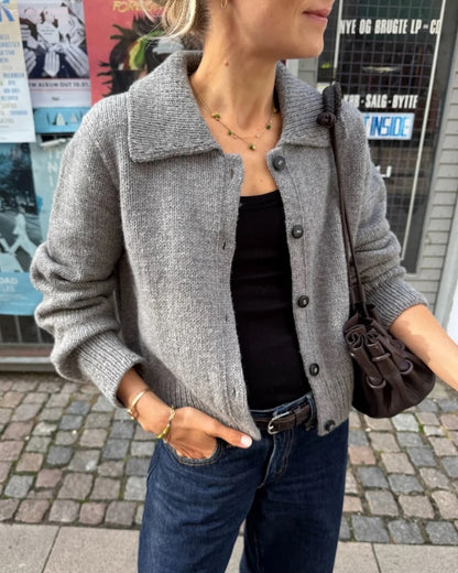 Petra Jacket | elegant warm jacket made from Heavy Merino by Knitting for Olive