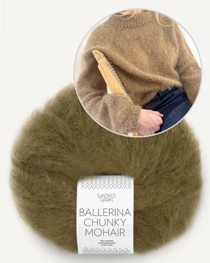 LeKnit Picot Sweater mit Ballerina Chunky Mohair von Sandnes Garn 13