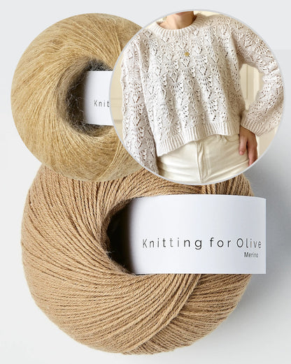 Kolibri by Johanna Pierre Sweater mit Merino und Soft Silk Mohair von Knitting for Olive 18