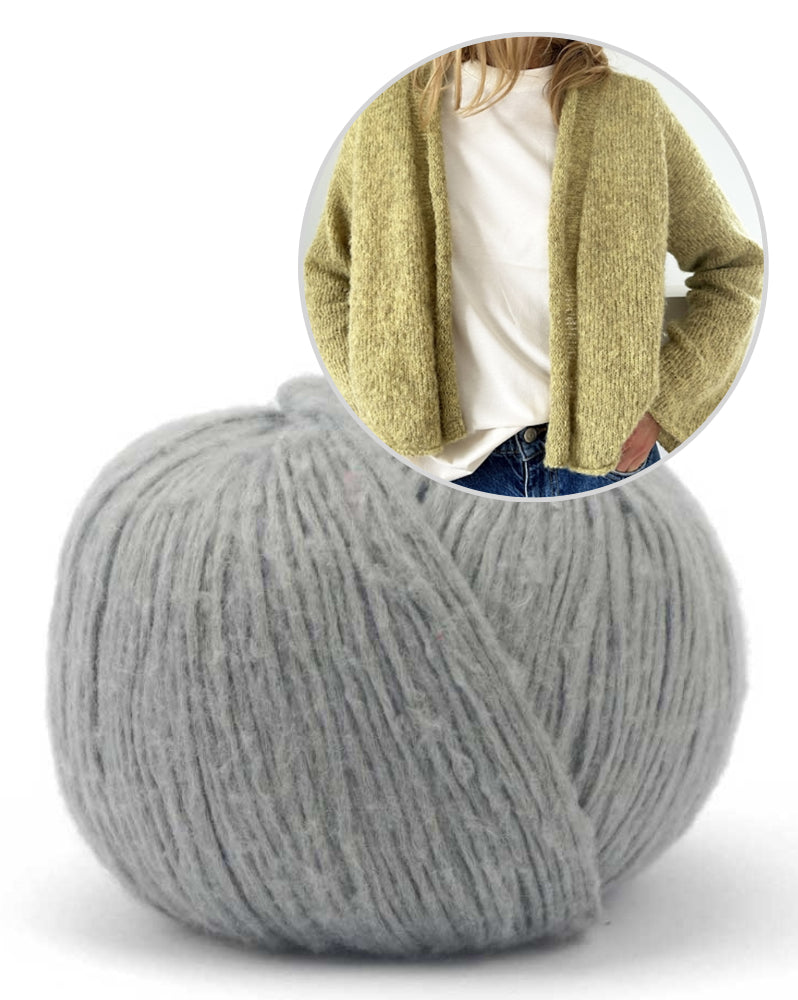 Plain Cardigan light von LeKnit mit Suave von Pascuali 9
